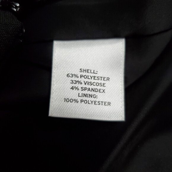 Halogen Black Skirt Lined Size 4 Back Zip - Picture 7 of 8